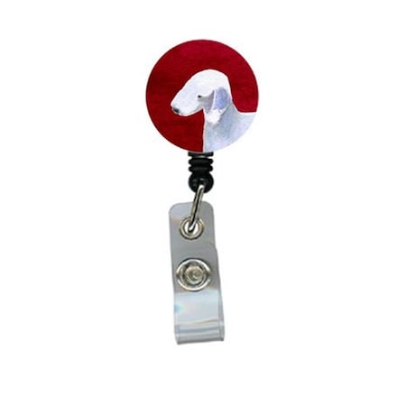 Teacher&Aposs Aid Bedlington Terrier Retractable Badge Reel or ID Holder with Clip TE2899065